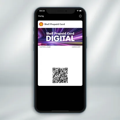 Digitale Shell Prepaid Card 