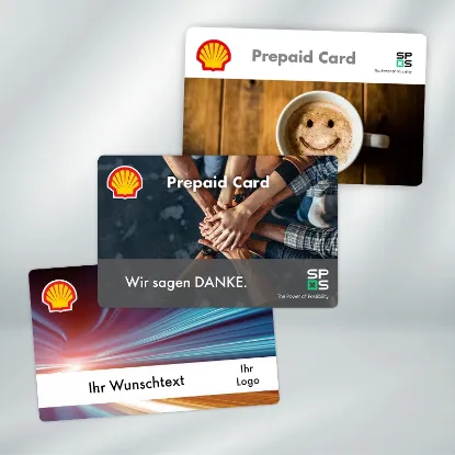Gestalten Sie Ihre eigene Shell Prepaid Card